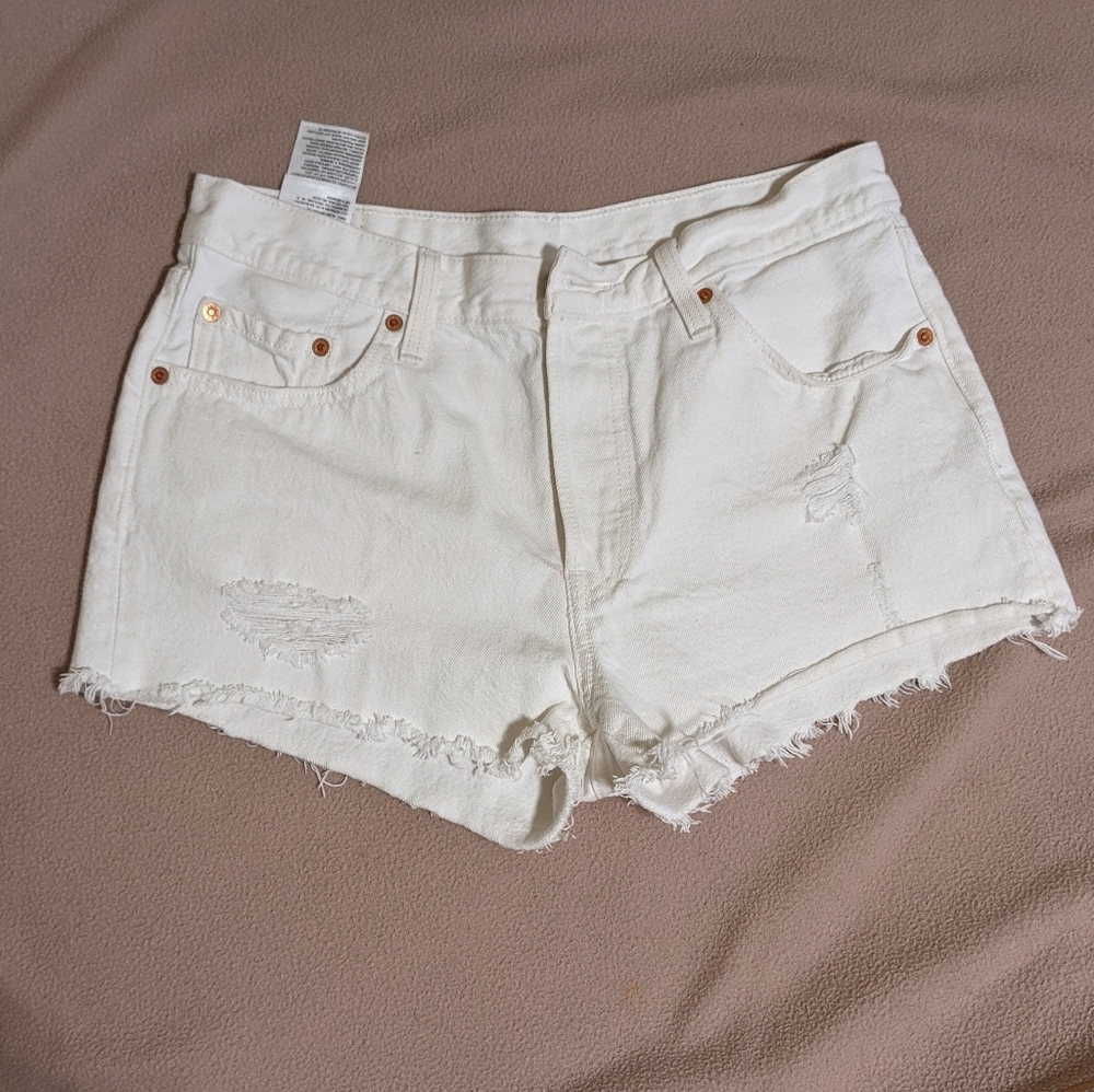 Levi Strauss white denim shorts size 29 (8 regular)